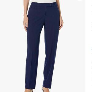 Jones New York Collection Tapered Dress Pant Navy Blue 18W